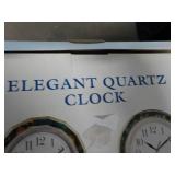 Elegant Quartz 11" Clock; needs bat...