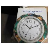 Elegant Quartz 11" Clock; needs bat...