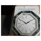Elegant Quartz 11" Clock; needs bat...