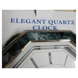 Elegant Quartz 11" Clock; needs bat...