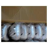 Lot of 6 White Bike Helmets...