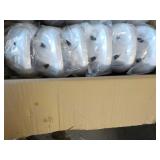 Lot of 6 White Bike Helmets...