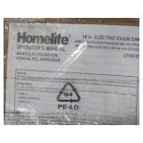 Homelite Electric Chain Saw; untest...