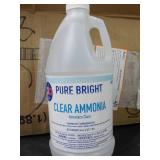 8 - 64 oz Bottles Clear Ammonia...