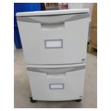 Storex File Stacking Cabinet on Whe...
