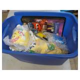 m & M collectibles in a tote...
