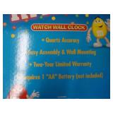M & M Watch Wall Clock...