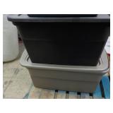 4 Empty Totes with Covers...