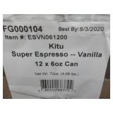 3 -12 packs 6 oz cans Vanilla Kitu ...