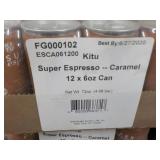 3 - 12 packs 6 oz cans Caramel Kitu...