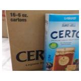 2 - 16 oz Ctns Certo Liquid Pectin...