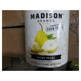 6 lb. 10 oz can Madison Diced Pears...