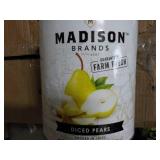 6 lb. 10 oz can Madison Diced Pears...