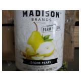 6 lb. 10 oz can Madison Diced Pears...