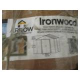 ironwood 8x8 steel hybrid shed kit ...