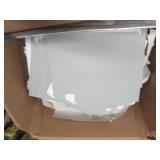 box of paper and file folders ...
