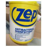 box of cleaning materials ...