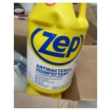 box of cleaning materials ...