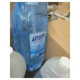 box of cleaning materials ...