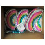 box of erasers, pencil pouches and ...
