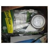 box of shower heads ...