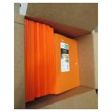 box of orange folders ...