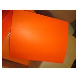 box of orange folders ...