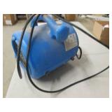 blue fan powers on ...