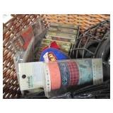 wicker basket with hocky helmet ,we...