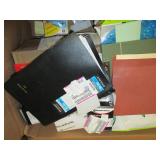 lot of paper,pens and other office ...