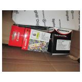 lot of paper,pens and other office ...