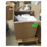 big box of paper and rubbermaid loc...