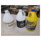 3/1 gallon bottles of cleaner ...