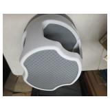rolling stool has 2 cracks in it bu...