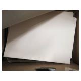 box of printer paper, file folders ...