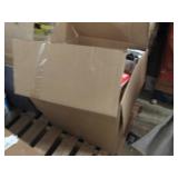big box of paper, file folders, pen...
