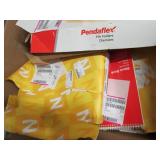 big box of paper, file folders, pen...
