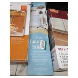 lot of storage items and stud finde...