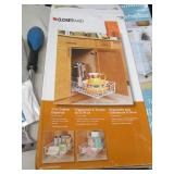 lot of storage items and stud finde...