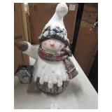 snowman decor with light ...