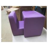 kids chair and desk purple ...