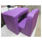 kids chair and desk purple ...