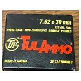 (20) Rounds 7.62 x 39mm