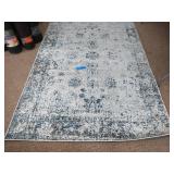 UNIQUE LOOM 5X8  BLUE AND WHITE RUG