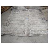 unique loom sofia collection grey/white 9x12 area rug
