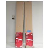 2 HUSKY 8 in. x 50 in. Slat Wall 2-Panel Pack with Trim