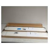 2 HUSKY 8 in. x 50 in. Slat Wall 2-Panel Pack with Trim
