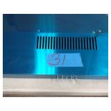 AKDY 30 in. 58 CFM Kitchen Convertible Under Cabinet Range Hood in Brushed Stainless Steel w/ Carbon Filters and Push Button