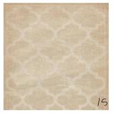 Trellis Shag Traditional Beige 8