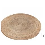 Thick Braided Natural 8 ft. x 8 ft. Round Jute Area Rug